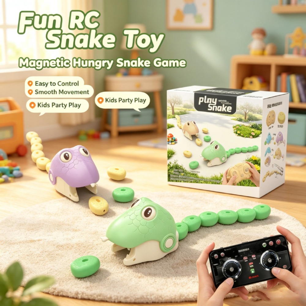 Educational Toys - Jouet Serpent Gourmand Télécommandé à Aspiration