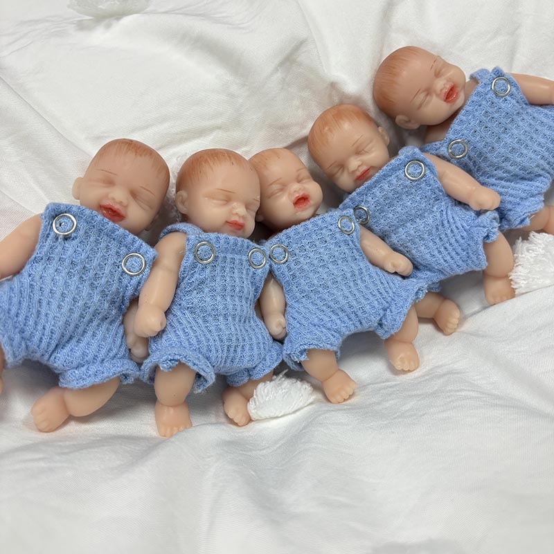 Reborn Baby Doll Silicone Realistic - 5 pièces/ensemble 4 pouces fait à
