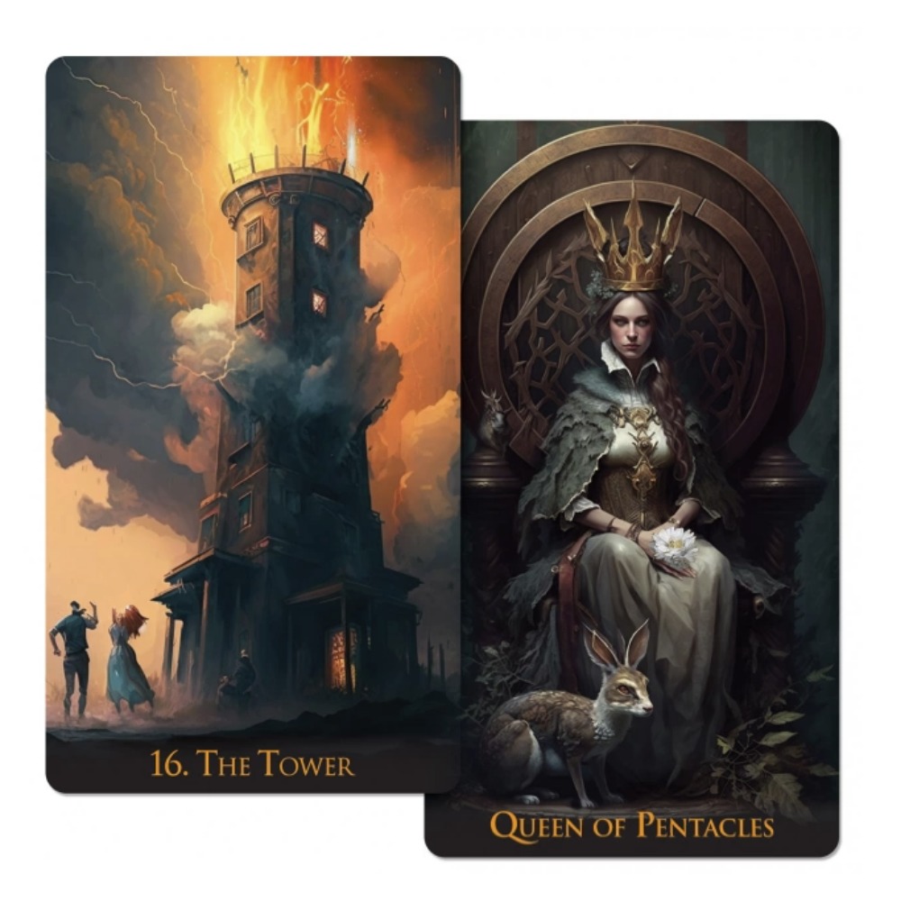 Tarot Cards Deck With Guidebook - Jeu de 78 cartes de tarot