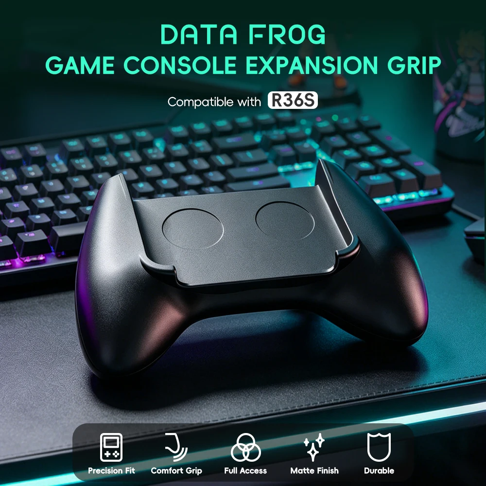 Retro Handheld Game Console R36S - Poignée ergonomique Data Frog R36S pour
