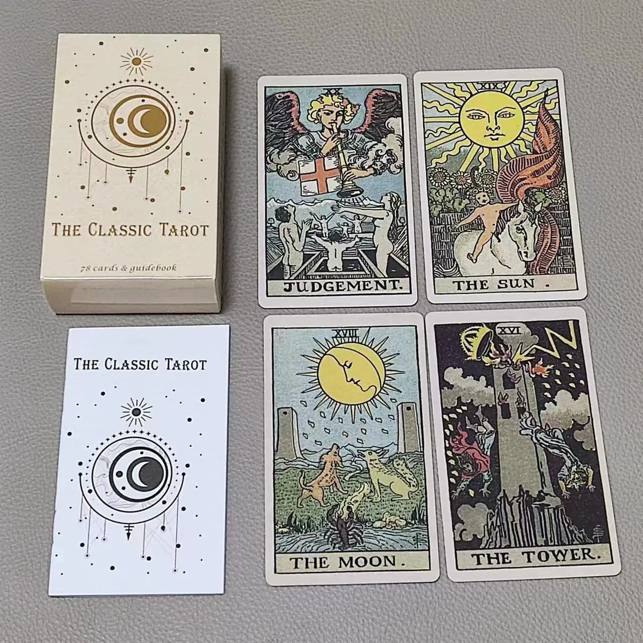 Tarot Cards Deck With Guidebook - 78 cartes de tarot classique avec