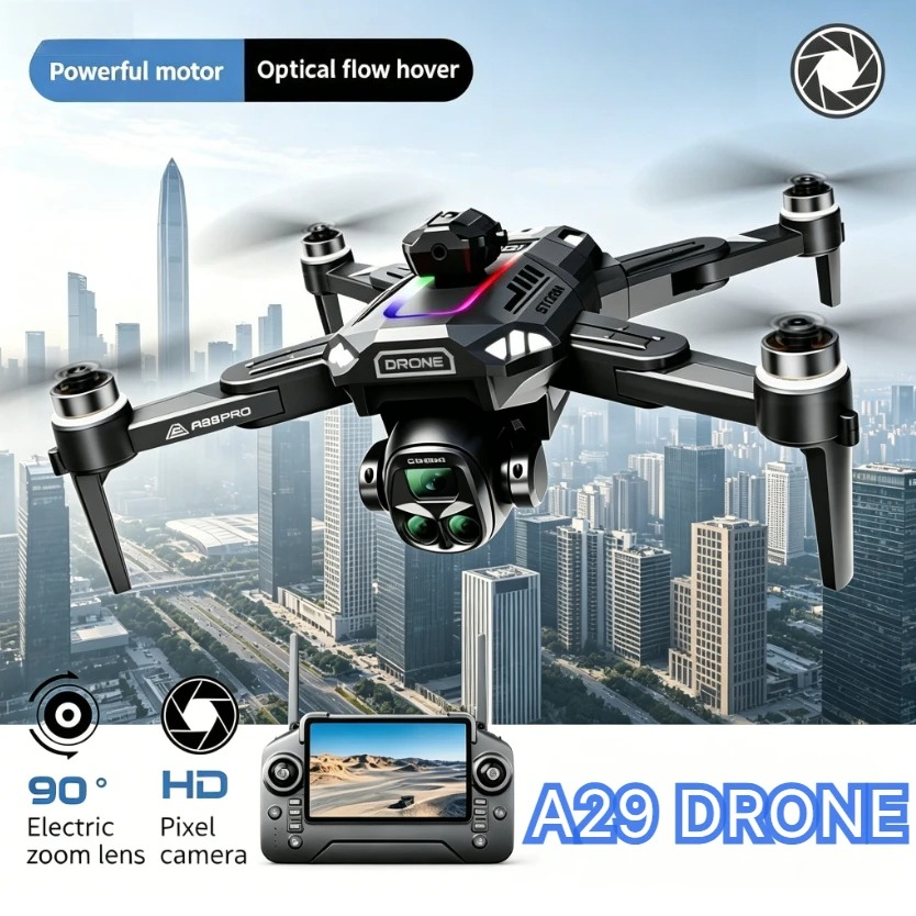 Fpv Brushless Rc Drone 4K - Drone pliable A29 GPS PRO avec