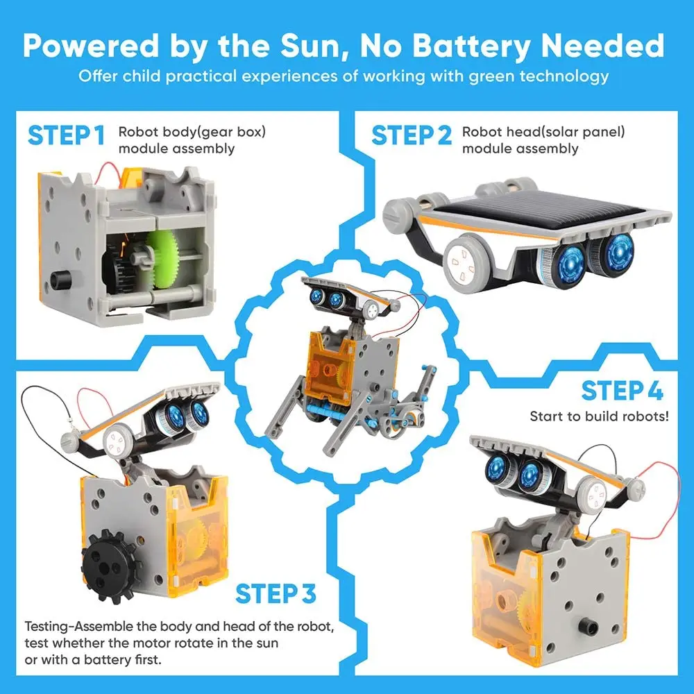 STEM – Robot solaire éducatif  - Stem Solar Robot Kit For Kids avis et prix