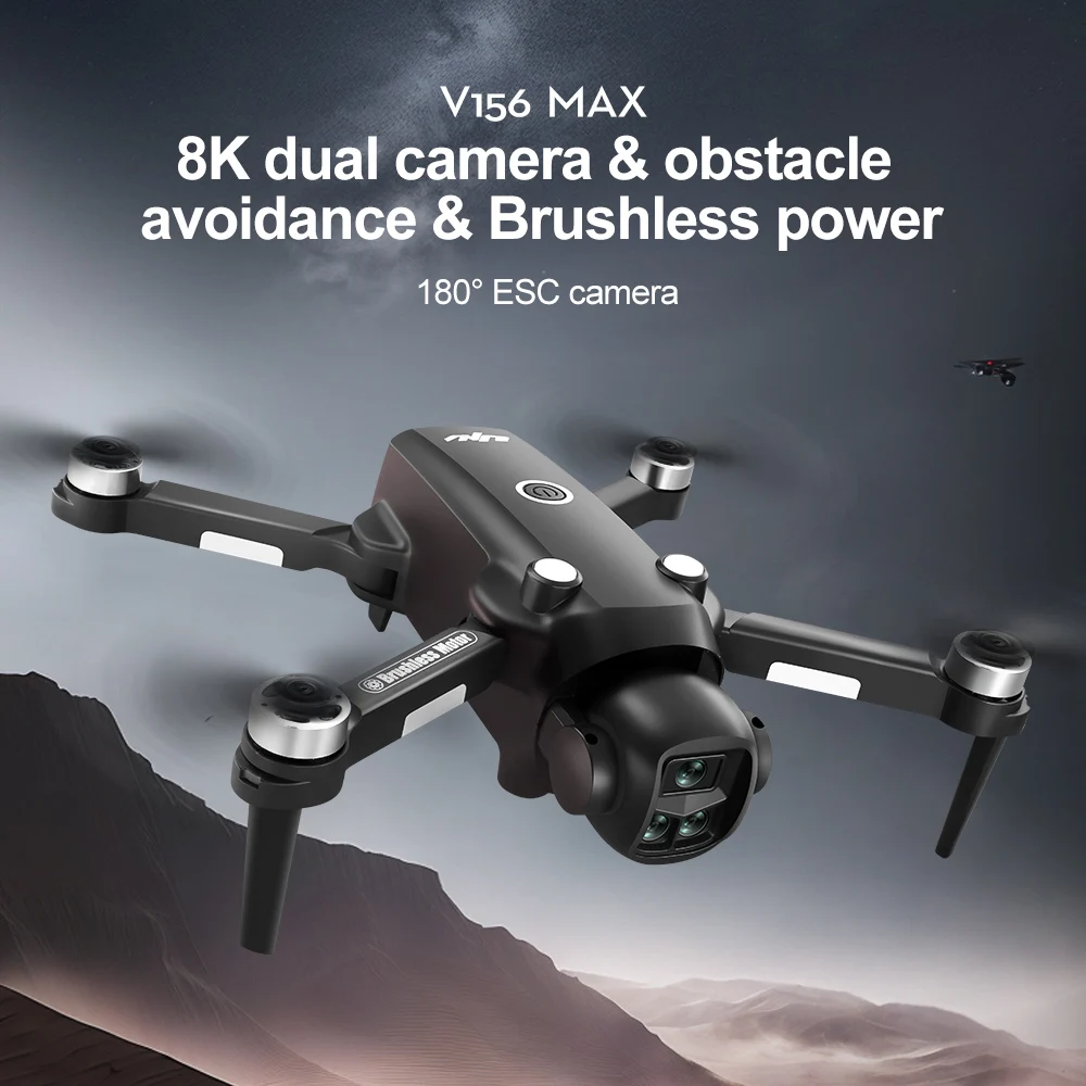 Drone pliable original V156MAX - Fpv Brushless Rc Drone 4K avis et prix