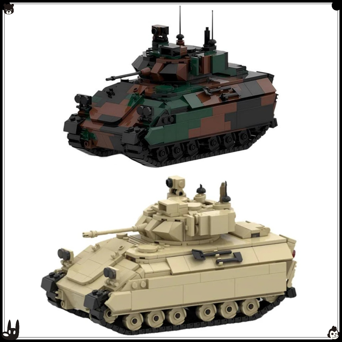 MOC – ensemble de blocs de con - Lego Compatible Military Tank avis et prix