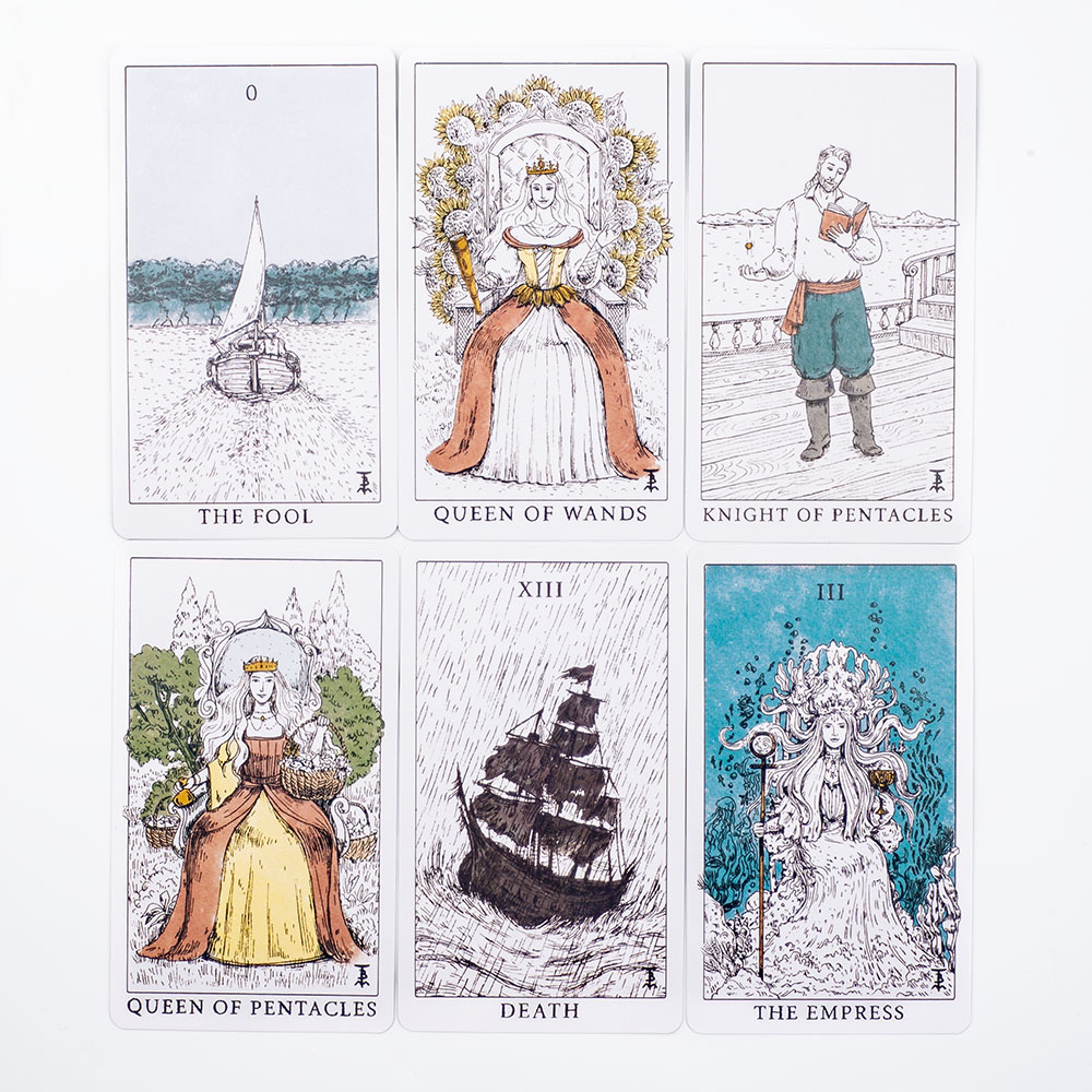 Jeu de Tarot Tempest sur le th - Tarot Cards Deck With Guidebook avis et prix